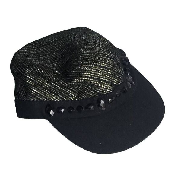 Black Gemstone Cap KMART - Picture 1 of 15